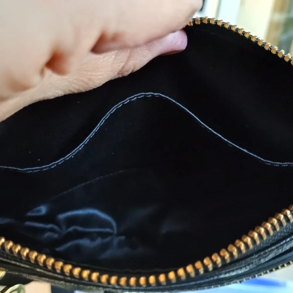 Coach Poppy Black Patent Leather Shoulder Bag NWT